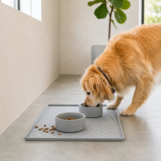 Tapete antiderrames | Mascotas organizador comida